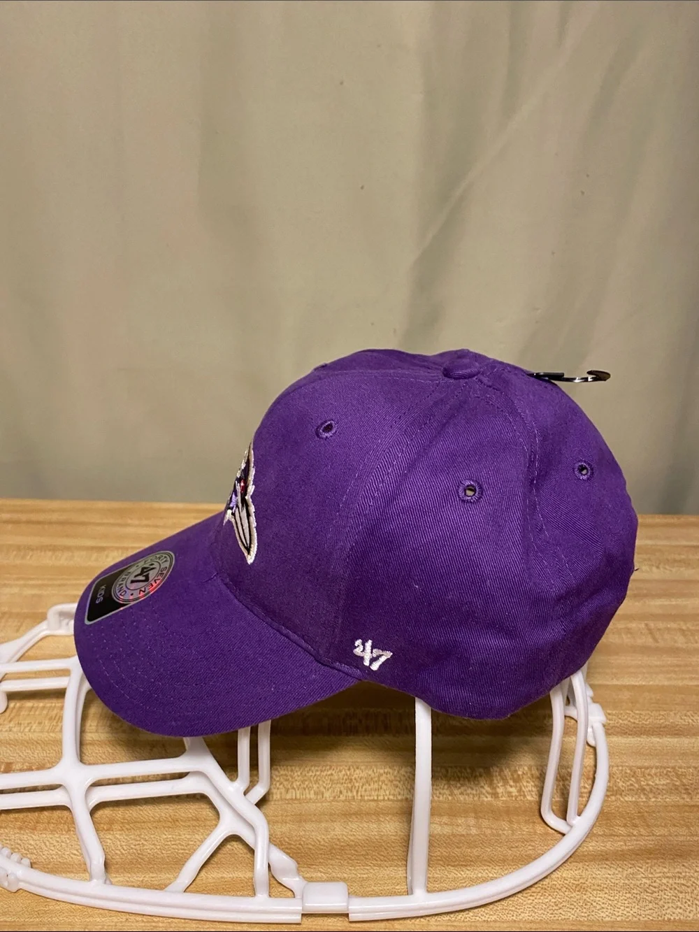 Baltimore Ravens NFL Team Apparel 47 Brand Embroidered Logo Purple Kids  Cap O/S